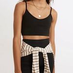 Madewell NWT MWL Knit Cami Bralette Black Photo 0