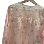 Solo Pink Pajama Set with Ruffle Trim Size M Photo 9