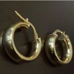 14k Gold Chunky Hoops Earrings Photo 3