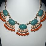 J.Crew  COLORFUL GLASS & CRYSTAL DRAMATIC RUNWAY NECKLACE Photo 3