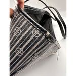 Giani Bernini Black Monogram Tote Bag – Leather Trim & Silver Hardware Photo 7