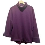 Athleta  Cozy Karma Funnel Neck Spiced Cabernet Pullover Sweatshirt Size Small Photo 3