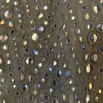 ZARA Black Eyelet Mini Skirt with Blue Striped Hem Photo 2