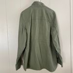 L.L.Bean Utility Jacket Women’s XL – Green Field Coat Snap Button Zip Photo 4