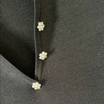 Talbots  Black Fitted 3/4 Sleeve V-Neck Sweater Photo 3