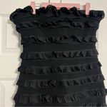 Elizabeth and James  Black Vivienne Ruffle Strapless Dress Photo 7