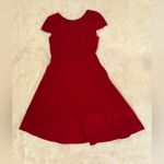 Dress the Population NWOT LIVIA GARNET RED FIT & FLARE DRESS sz L Photo 3
