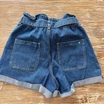 ZARA  Paper Bag Waist Denim Shorts Photo 2