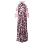 Self Portrait $615 NWT Self-Portrait Printed Frill Balloon Sleeve Pleated Maxi Dress Photo 3