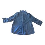 Rebecca Malone Blue Embellished Button-Up Shirt 3/4 Sleeve Casual Top Photo 4