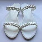 Stuart Weitzman  Braided Jelly Flats Strappy Sawyer‎ Slip On Slide Sandals Shoes Photo 2