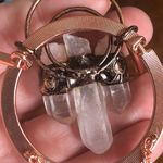 Amethyst Handcrafted copper clear quartz fringe pendant necklace Photo 7