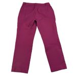 Gap  High-Rise Pants Womens Size 10 Mulberry Red/Purple Slim Ankle Stretch Cotton Photo 1