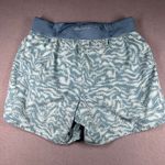 Under Armour Athletic Shorts Womens M Blue White Pattern Fitted Lined Pocket Photo 9