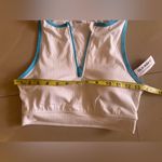 Old Navy  High Waisted Swim Set top M button L white and blue  summer Photo 3