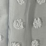 Simplee Mini Dress Light Blue Dot Long Sleeve Smocked S Small Photo 3