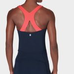Sweaty Betty Power Racerback Bra Tank Top - Coral/Navy, Size Small, NWT Photo 1