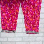 Sundance  Lei Vibrant Pink and Orange Cropped Pants Size PM Photo 3