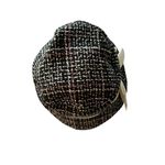 Women's Black Tweed Bucket with Bow Photo 3