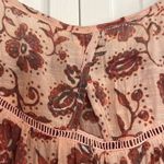 Nanette Lepore  NWT orange floral ruffle sleeve blouse small Photo 7