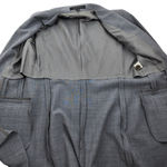 Theory  Wool Three Button Blazer Gray Lined Sealed Pockets Size S Photo 4