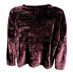 Topshop Oversized Chenille Sweater Burgundy Size 2 Photo 1