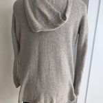 Oversized Knit Hood Sweater Gray Size L Photo 4