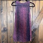 Vince  Womens Purple Black Sleeveless V Neck Silk Blouse Photo 1