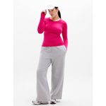 Athleta New M Momentum Seamless Top Dahlia Pink Medium Long Sleeve Photo 4