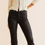 Free People Black Coated Xena High Rise Slim Jeans NWT Sz. 29 Photo 0