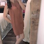 Flawless  rust color slip on boho dress with pockets size small Photo 1