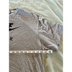 Nike Air Shirt Women's Plus Short Sleeve Small Lounge Crop Swoosh Gray Photo 1