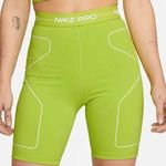 Nike Pro Women's High Rise Tight Fit 7" Atomic Green Plus Size Short Size XXL Photo 0