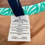 J.Crew Ruched Strapless One Piece Swimsuit Green White Leaf Print Size L Size L Photo 3