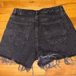 Garage  Black high-waisted denim shorts Photo 1
