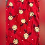 Aerie Red Holiday Lights Antlers Smiley® Flannel Skater Pajama Pants - size XL Photo 2