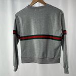 Showpo. Crew Neck‎ Cropped Stripe Pullover in Grey Size 4 Gray Photo 1