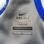 Nike 🔃 Logo Blue Built In Bra Active Tank Top Photo 2