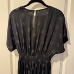 Madewell  Wrap-Front Smock-Waist Jumpsuit in Dot Jacquard | XS Photo 5