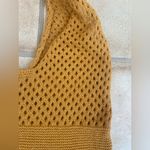 Mustard colored crocheted tote/shoulder bag Yellow Photo 1