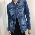 LuLaRoe Embroidered Jaxon Denim jacket XS Photo 0