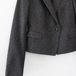 Diesel Black Gold Wool Plaid Double Breasted Blazer Photo 5