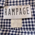 Rampage Vintage ‘90s Navy Blue & White Gingham Print Mini Skirt Photo 6