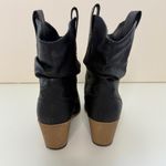 Charles Albert  Ankle Boots Sz 6 Western Cowboy Black Heels Pull On Photo 6