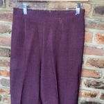 Burgundy Purple Slim Fit Tapered Pleated Dress Pants Women's Size 8 Photo 1