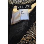 Venus  Women’s Black & Tan Formal, Party, Cocktail Mini Dress With Lace. Sz 2 Photo 4