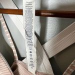 Lululemon  Run For Gold Tank Top Size 6 Coral Silver Stripe White Naked / White Photo 8