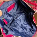 Coach LAURA signature patent top Pink and Blue Women's SHOULDERBAG tote Photo 4