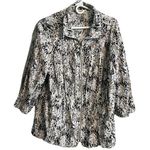 cj banks  Zip Up 3/4 Sleeve Jacket Lightweight 1X Plus Size Photo 0