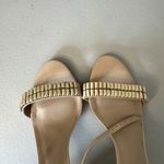 Dune London  Leather Crystal Embellishments Sandal Strappy Tan Size 39/8.5 Photo 3